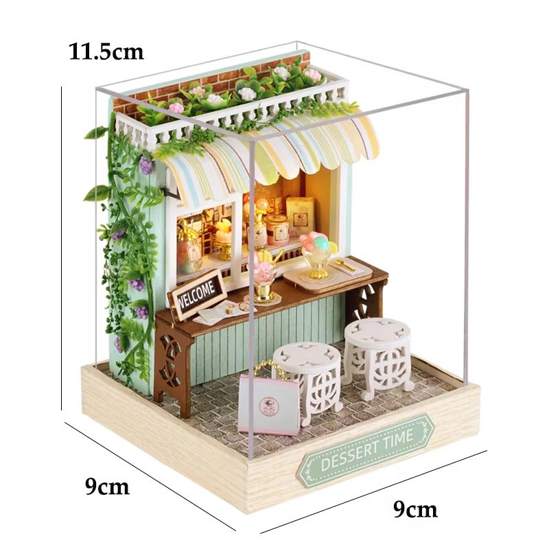 DIY Wooden Mini Dollhouse Kit  3D Puzzle Toy With Furniture For Adults  Kids Room Decor 25