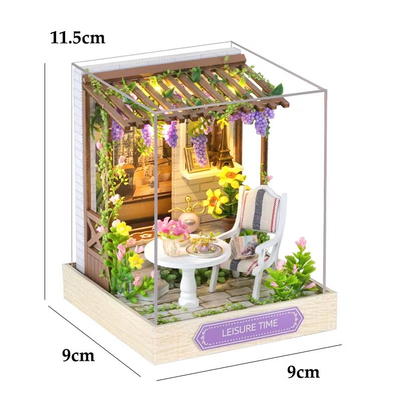 DIY Wooden Mini Dollhouse Kit  3D Puzzle Toy With Furniture For Adults  Kids Room Decor 26