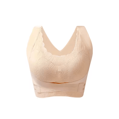 FallSweet Wireless Seamless Push Up Bralette For Women Cross Back Comfort Bra 3