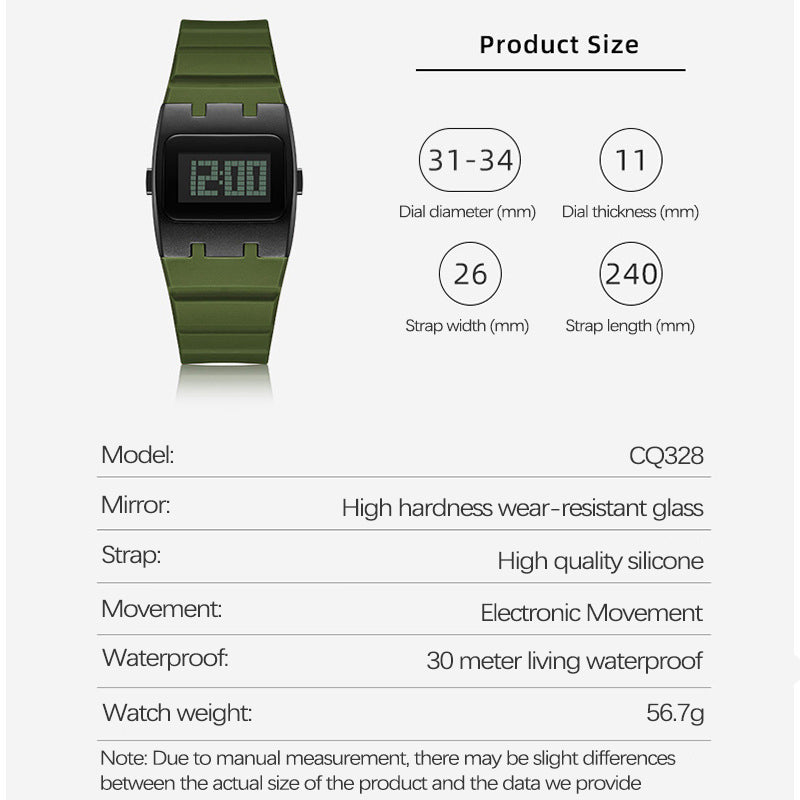 Men watch waterproof multifunctional electronic watch, stylish sports clock, gift watches for man
