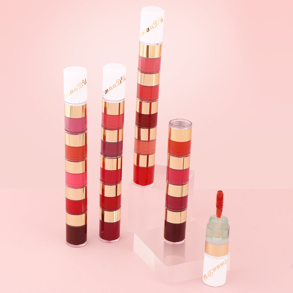 Matte Long-Lasting Waterproof Lipstick, Portable Mini Liquid Lipstick for Easy Carrying