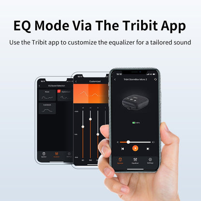 Tribit StormBox Micro 2 Portable Bluetooth Speaker, Deep Bass, 90dB Loud Sound, Waterproof IP67, Strap for Travel