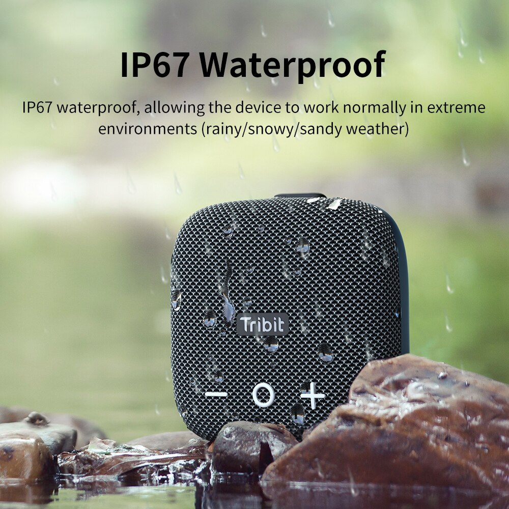 Tribit StormBox Micro 2 Portable Bluetooth Speaker, Deep Bass, 90dB Loud Sound, Waterproof IP67, Strap for Travel