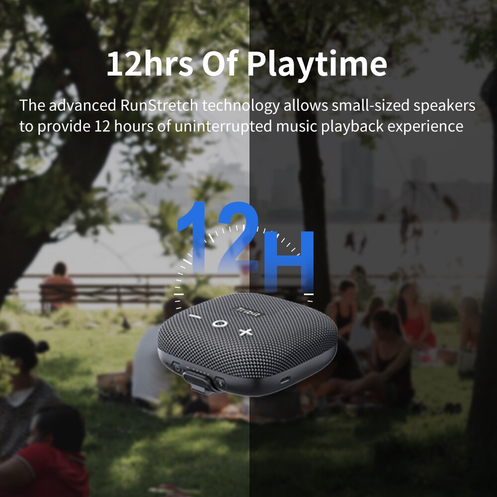 Tribit StormBox Micro 2 Portable Bluetooth Speaker, Deep Bass, 90dB Loud Sound, Waterproof IP67, Strap for Travel
