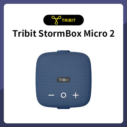 Tribit StormBox Micro 2 Portable Bluetooth Speaker, Deep Bass, 90dB Loud Sound, Waterproof IP67, Strap for Travel