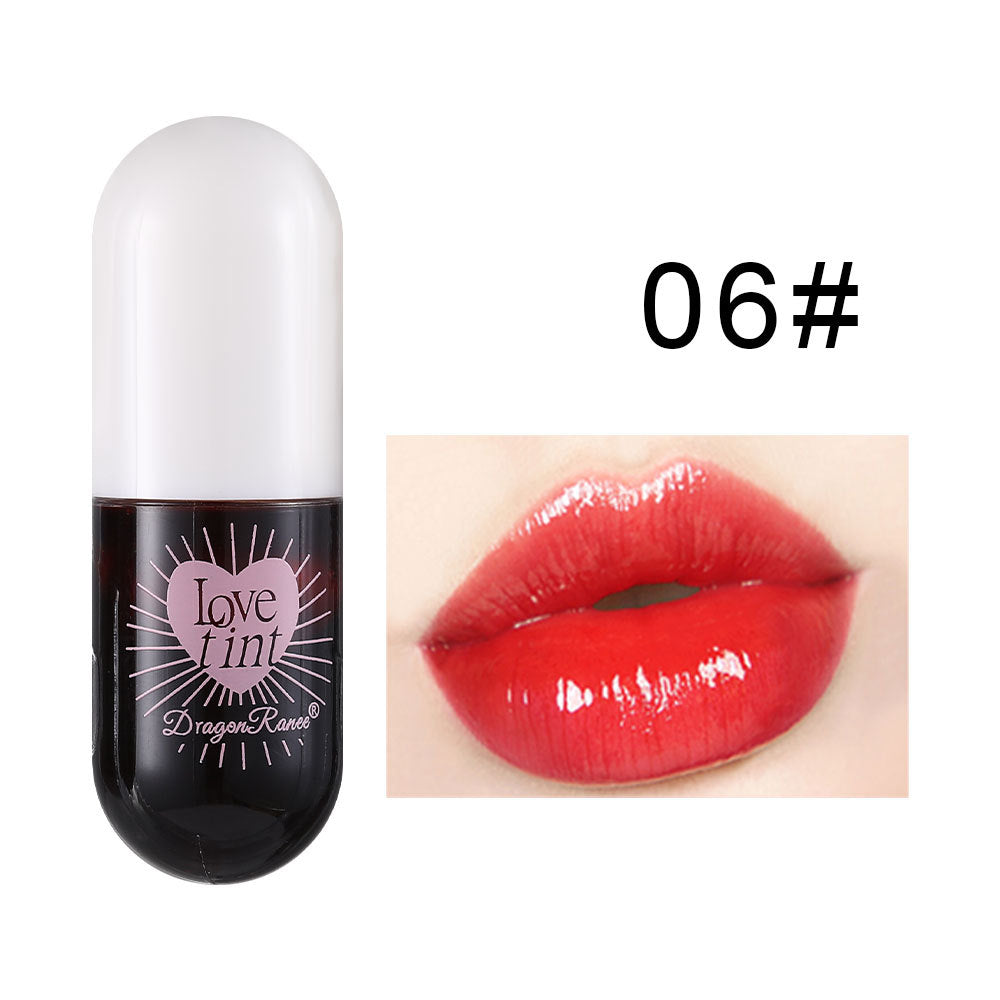 Lip Dye Liquid Lip Glaze, Cute Waterproof Lip Tint, Non-Stick Liquid Lipstick, Long-Lasting Color, Smudge-Proof