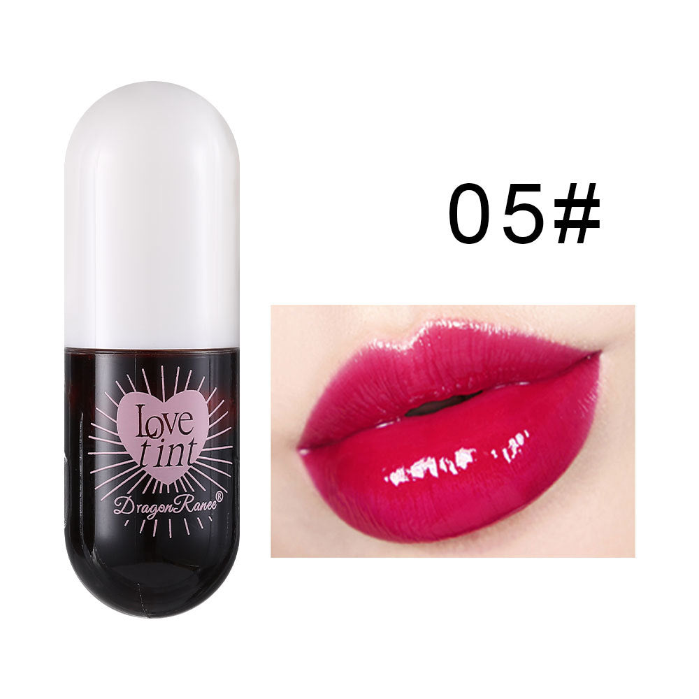 Lip Dye Liquid Lip Glaze, Cute Waterproof Lip Tint, Non-Stick Liquid Lipstick, Long-Lasting Color, Smudge-Proof