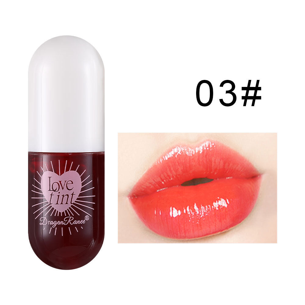 Lip Dye Liquid Lip Glaze, Cute Waterproof Lip Tint, Non-Stick Liquid Lipstick, Long-Lasting Color, Smudge-Proof