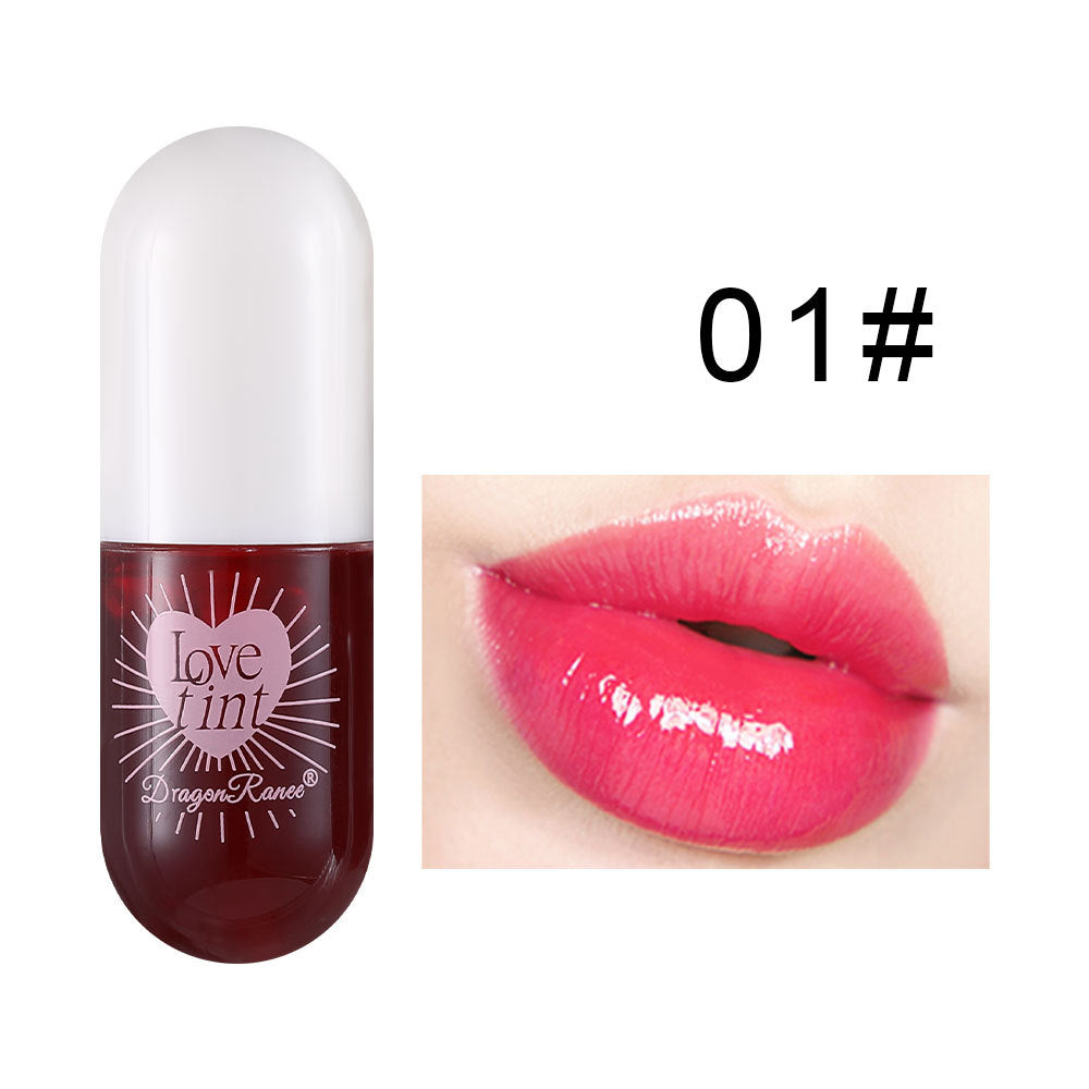 Lip Dye Liquid Lip Glaze, Cute Waterproof Lip Tint, Non-Stick Liquid Lipstick, Long-Lasting Color, Smudge-Proof