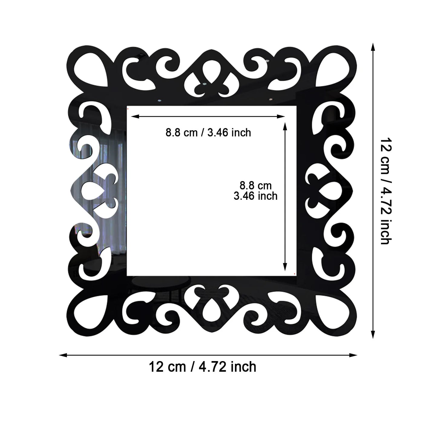 Acrylic Flower Switch Sticker for Single Light Socket, Finger Plate Panel Cover, Home Wall Decoration Sticker
