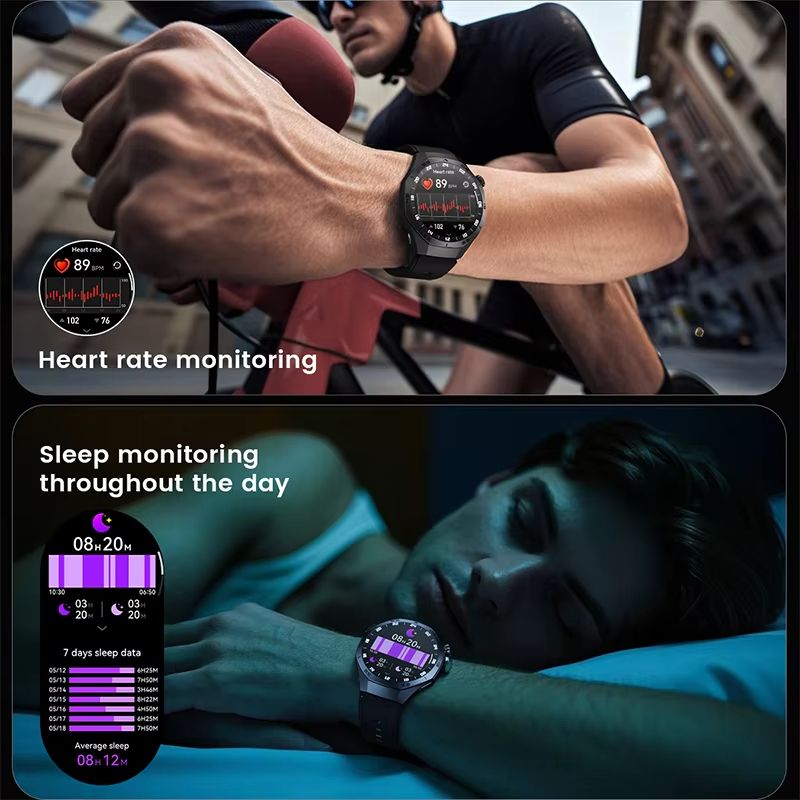 Huawei GT5 Pro Smart Watch For Men  AMOLED Display GPS Bluetooth Calling  Waterproof Fitness Tracke