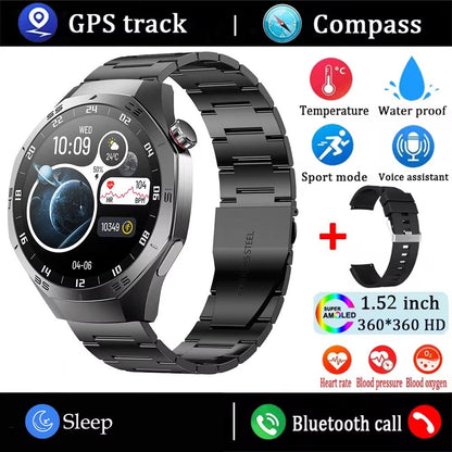 Huawei GT5 Pro Smart Watch For Men  AMOLED Display GPS Bluetooth Calling  Waterproof Fitness Tracke