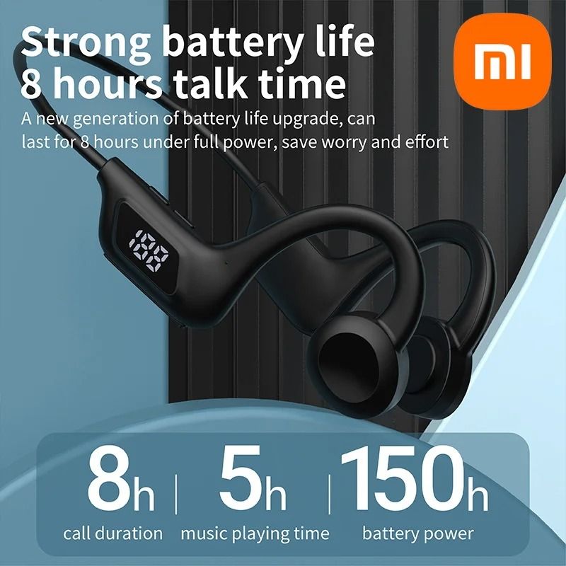 Bone Conduction Wireless Earphones With Mic For Running Swimming And Sport Use 4