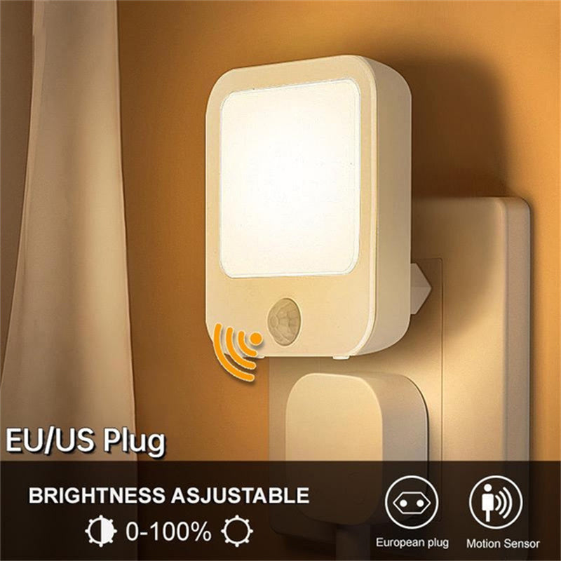 Dimmable Motion Sensor LED Night Lights, Wireless Cabinet Light for Baby Room, Bedside Corridor Night Lamp