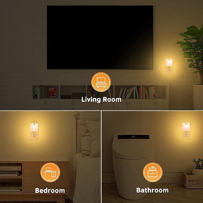 Dimmable Motion Sensor LED Night Lights EU Plug Wireless Cabinet Light For Baby Room Bedside Corrid 1