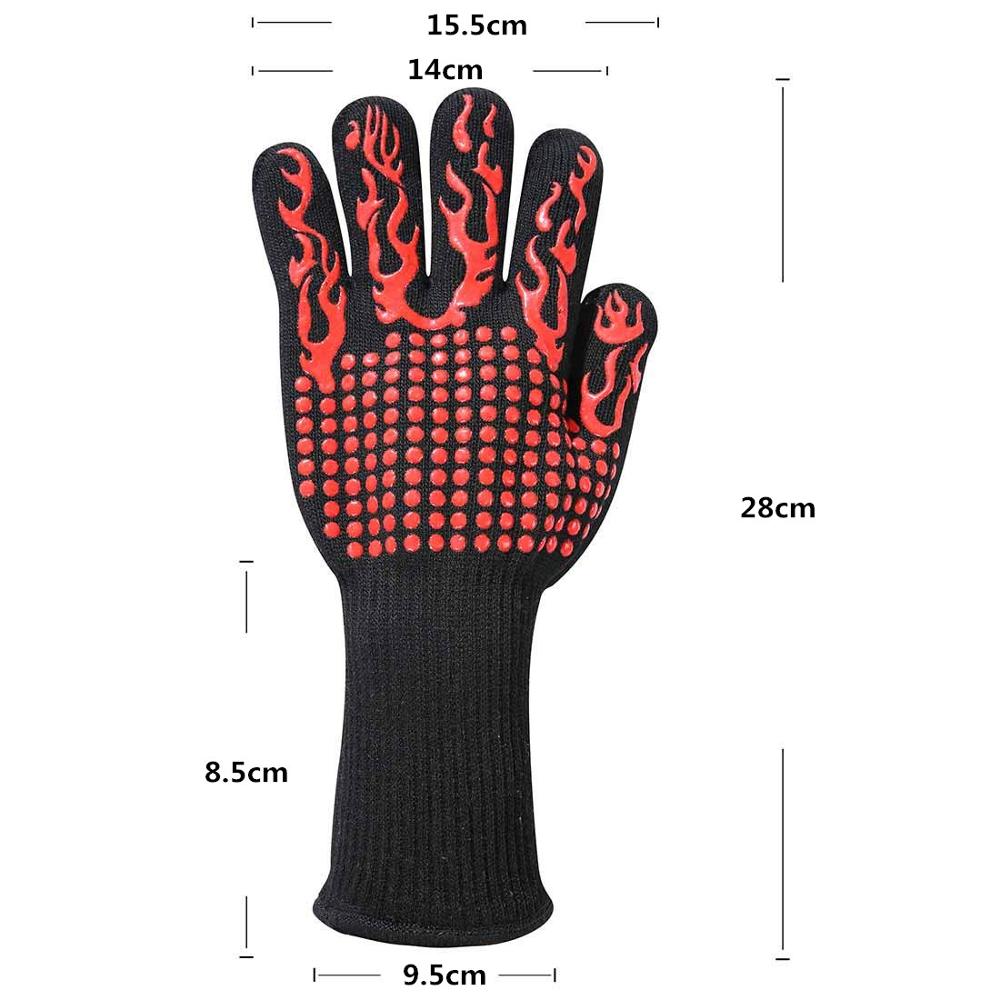 Premium Grill Gloves For High Heat Heat Resistant NonSlip BBQ  Baking Gloves For Safe Cooking  Gril 2