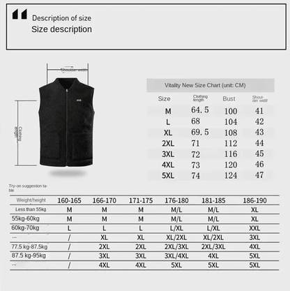 USB Heated Vest With 3 Speed Adjustable Temperature For Outdoor Sport 2