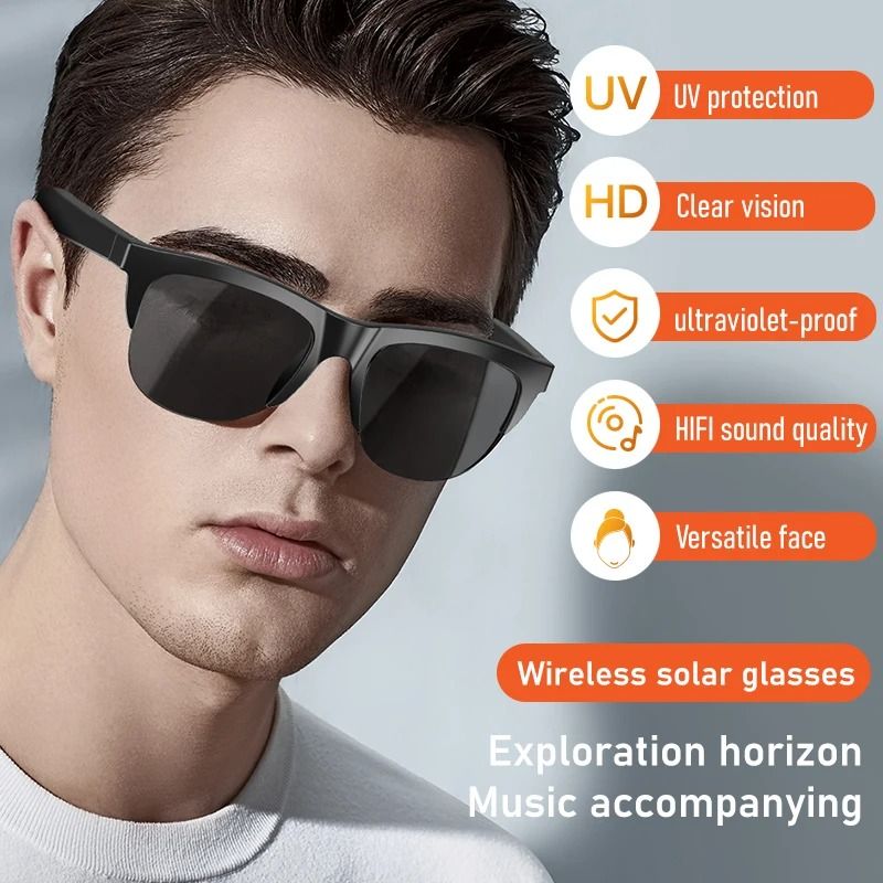 Bluetooth Audio Sunglasses With Bone Conduction And Touch Control For Sports And Business Use 1