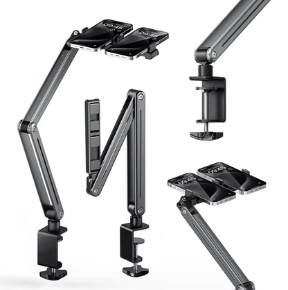 Aluminum Alloy Foldable Arm Mount Tablet Holder With 360 Rotation For Bed Or Desk 1