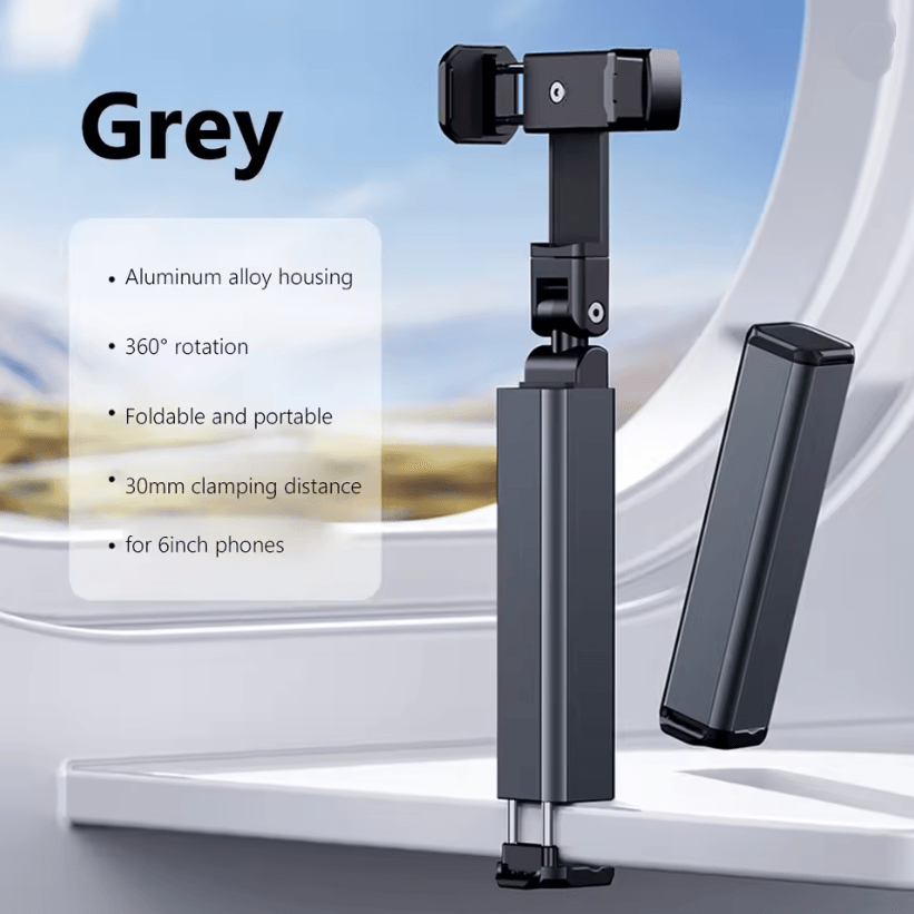 Aluminum Alloy Foldable Arm Mount Tablet Holder With 360 Rotation For Bed Or Desk 3
