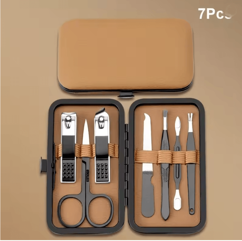 Stainless Steel Manicure Pedicure Set 18 Piece With PU Leather Case 3
