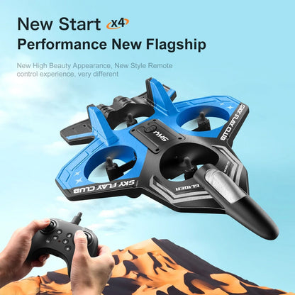 Remote Control Glider Jet Foam Plane With Lights For Outdoor Stunt Flying 2