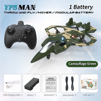 Remote Control Glider Jet Foam Plane With Lights For Outdoor Stunt Flying 9
