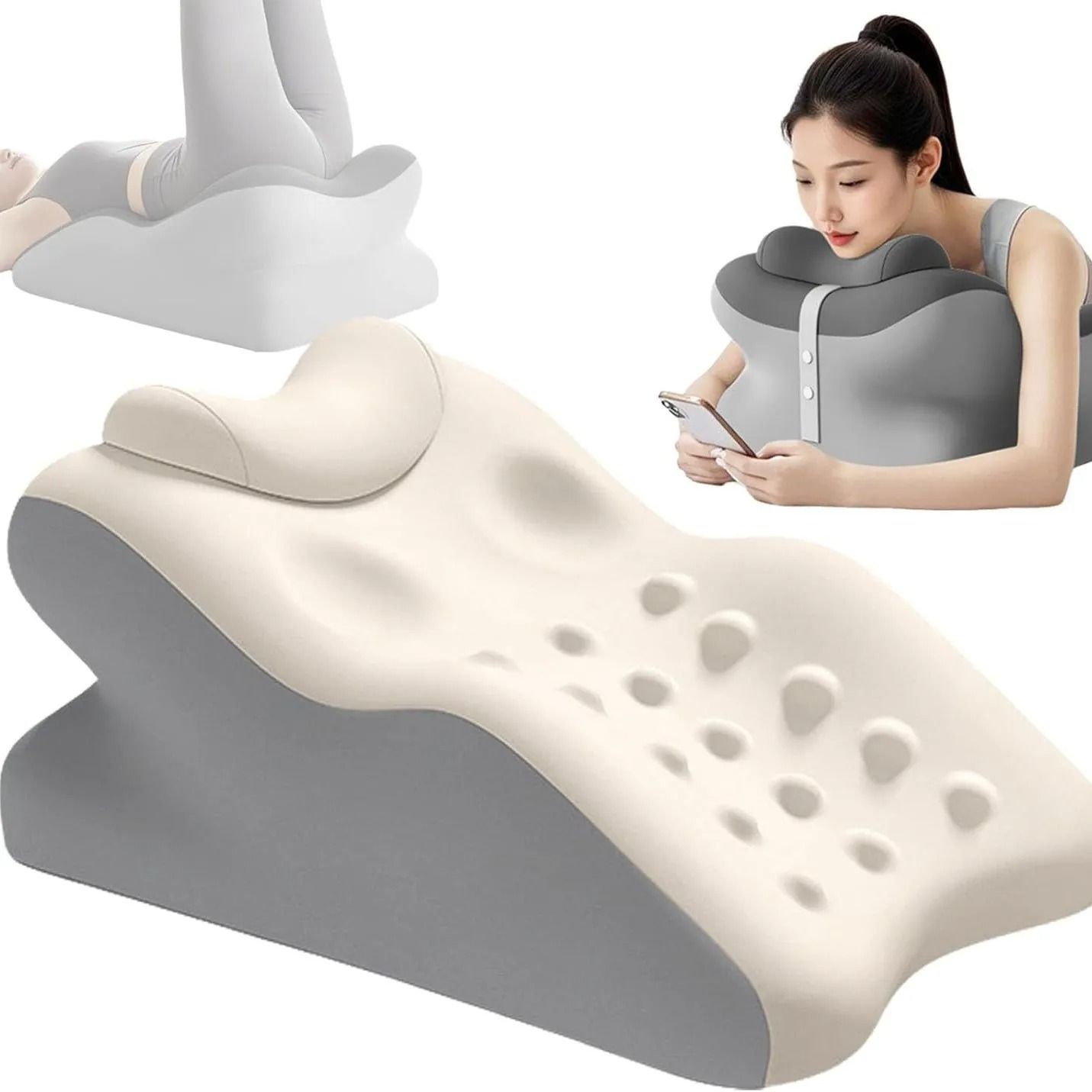 Prone Position Pillow for Face Down Sleeping Reading and Relaxation Support