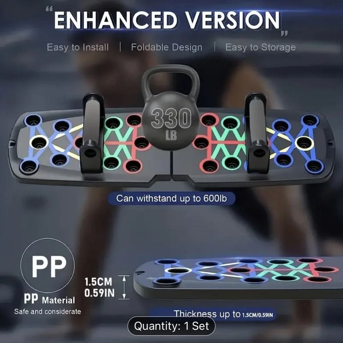 Push Up Board Home Workout System For Chest Core And Upper Body Strength Training 2
