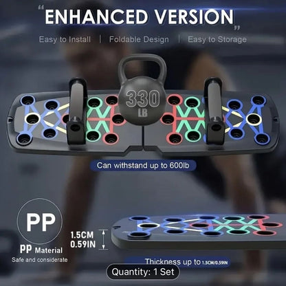 Push Up Board Home Workout System For Chest Core And Upper Body Strength Training 2