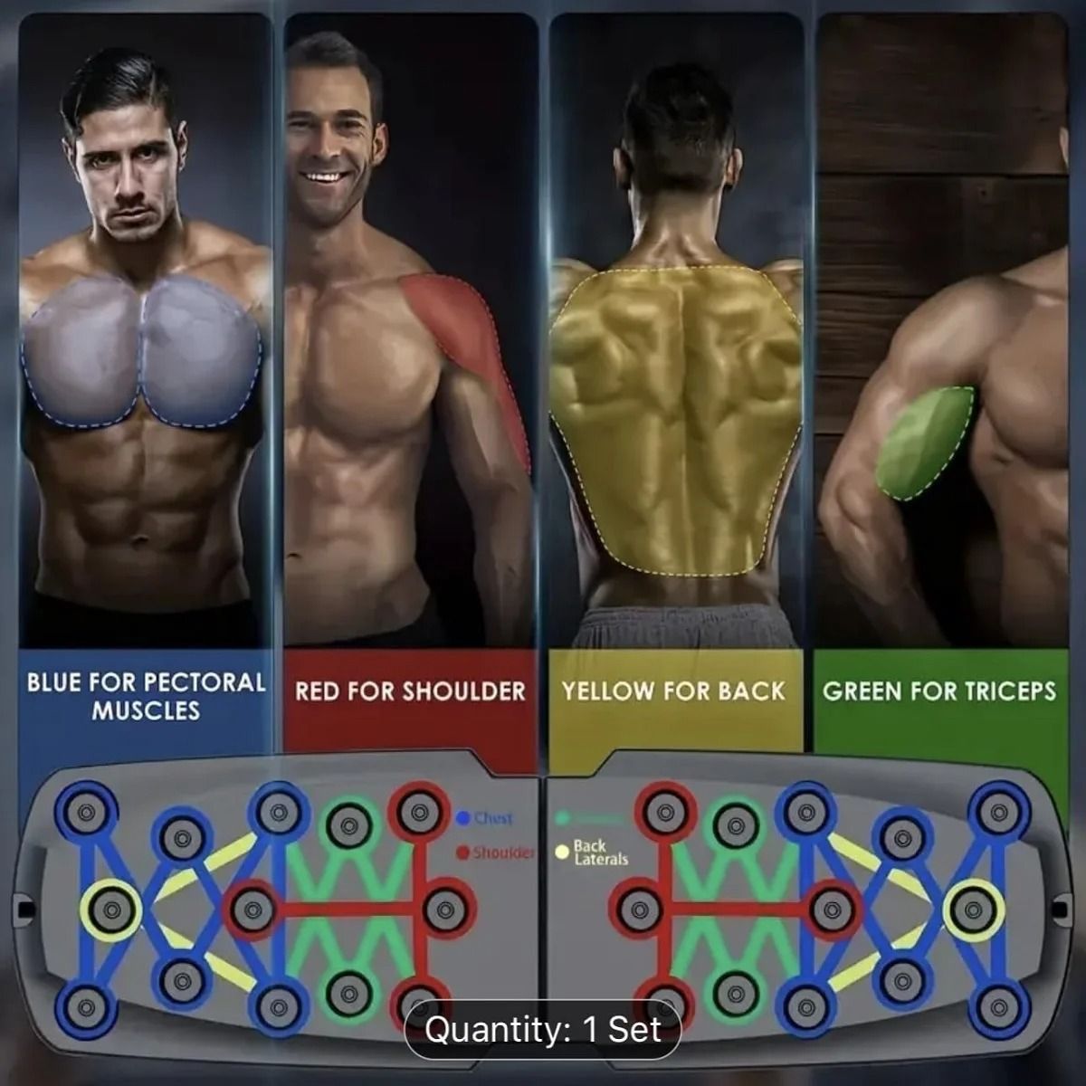 Push Up Board Home Workout System For Chest Core And Upper Body Strength Training 4