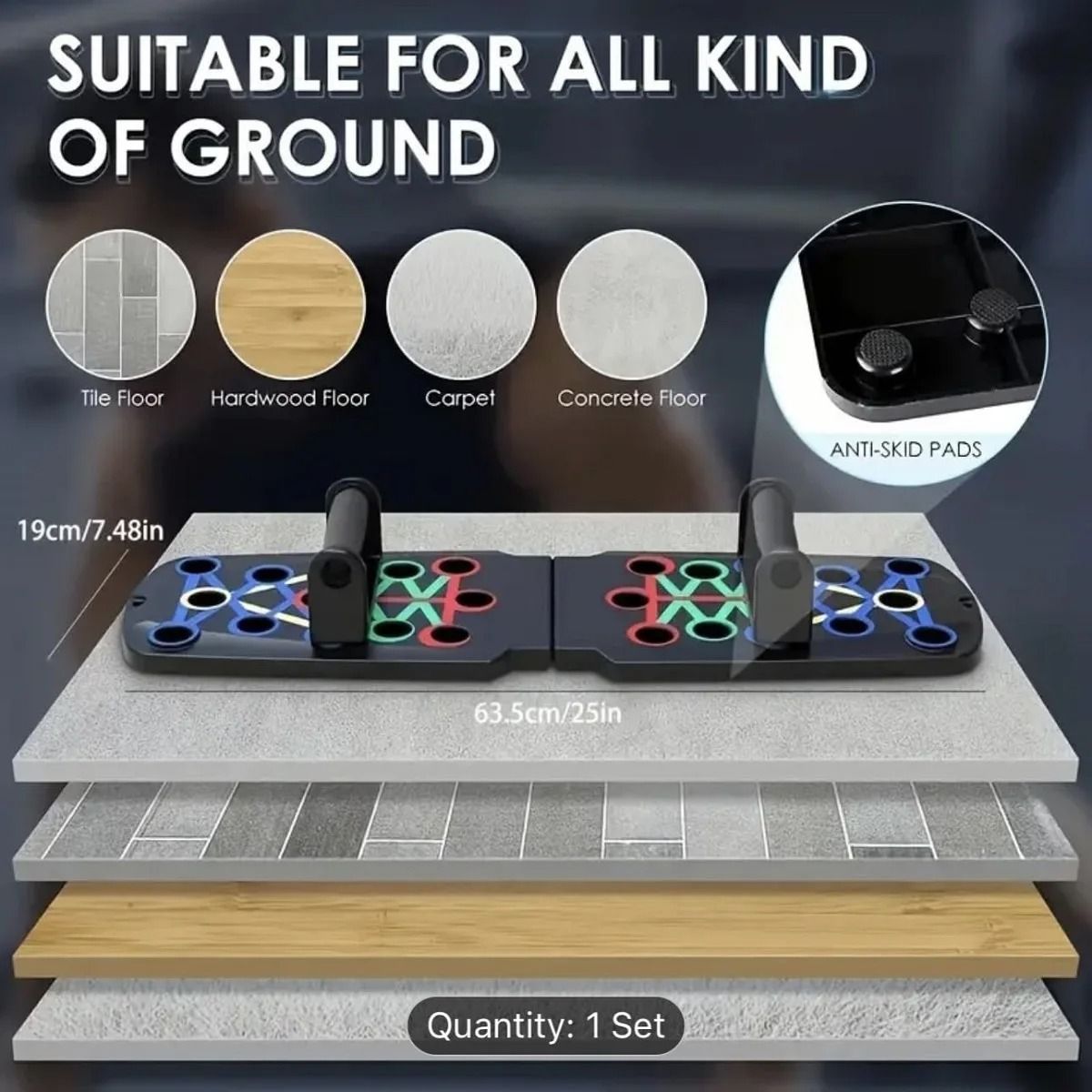 Push Up Board Home Workout System For Chest Core And Upper Body Strength Training 5