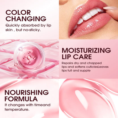 Aloe Vera Color Changing Lip Gloss Temperature Sensitive Moisturizing Hydrating Nourishing Lip Tint 3