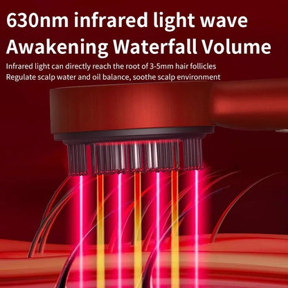 Electric Hair Growth Comb With Red Light And Massage For Scalp Care And Oil Application 4