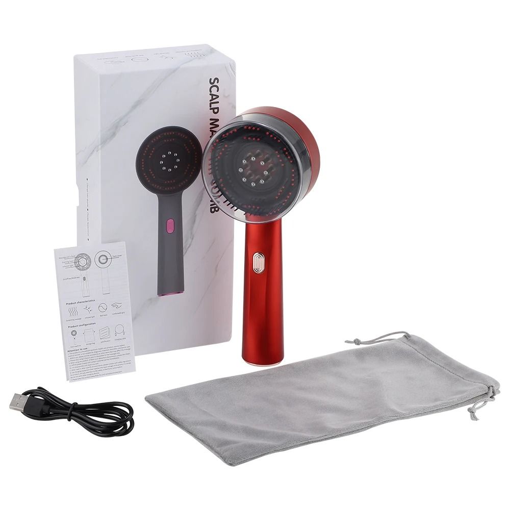 Electric Hair Growth Comb With Red Light And Massage For Scalp Care And Oil Application 7
