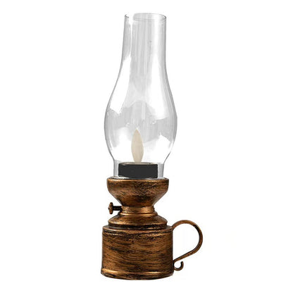 Vintage Lantern Retro Design LED Flameless BatteryOperated Hanging Oil Lamp For Home Holiday Christ 5