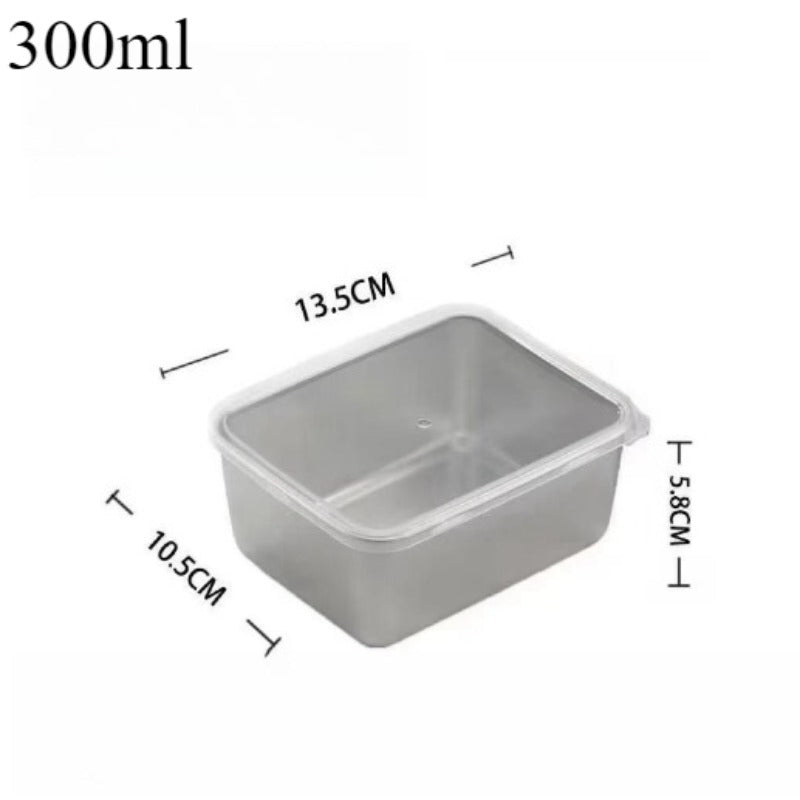 6Piece Leakproof Stackable  Reusable Stainless Steel Food Storage Containers Set Includes Airtight  5