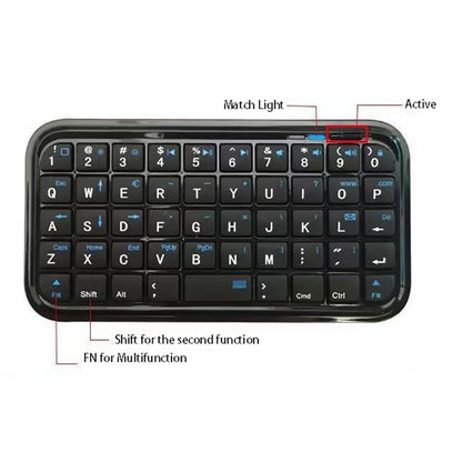 Mini Bluetooth Wireless Keyboard, Portable Keyboard for Phone, Tablet, Computer, Laptop, PC Typing Accessory