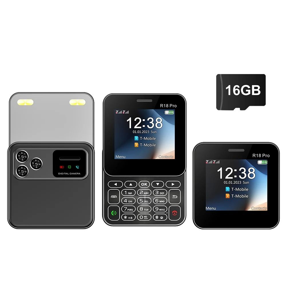 Mini Slider Phone With Rotating Screen Dual SIM Flashlight And Magic Voice Feature 10