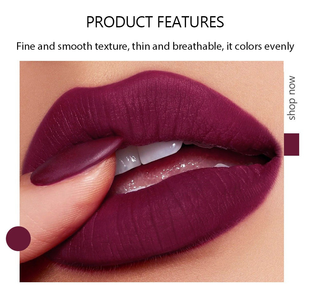 Matte Lipstick 5 Color Palette Combination 5 Section Velvet Mist Non Stick Cup Lip Gloss Lipstick L 4