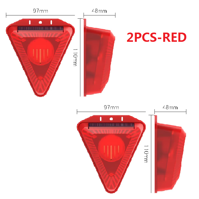 Solar Alarm Lamp Siren Wireless Motion Sensor Outdoor Waterproof 129dB Alarm Light Drive Away Wolf  9