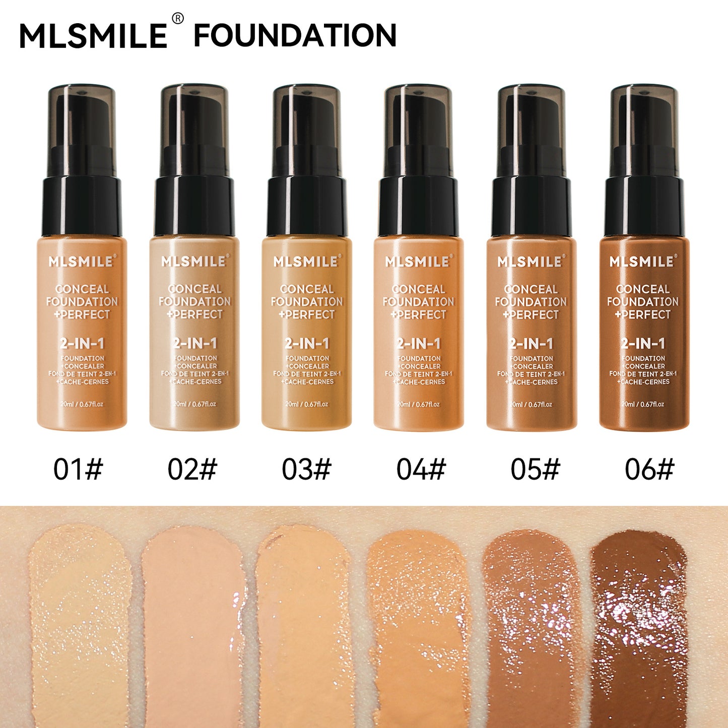 Powder Foundation Long Lasting Waterproof Moisturizing Sweat Resistant Coverage Easy To Open Oil Co 1