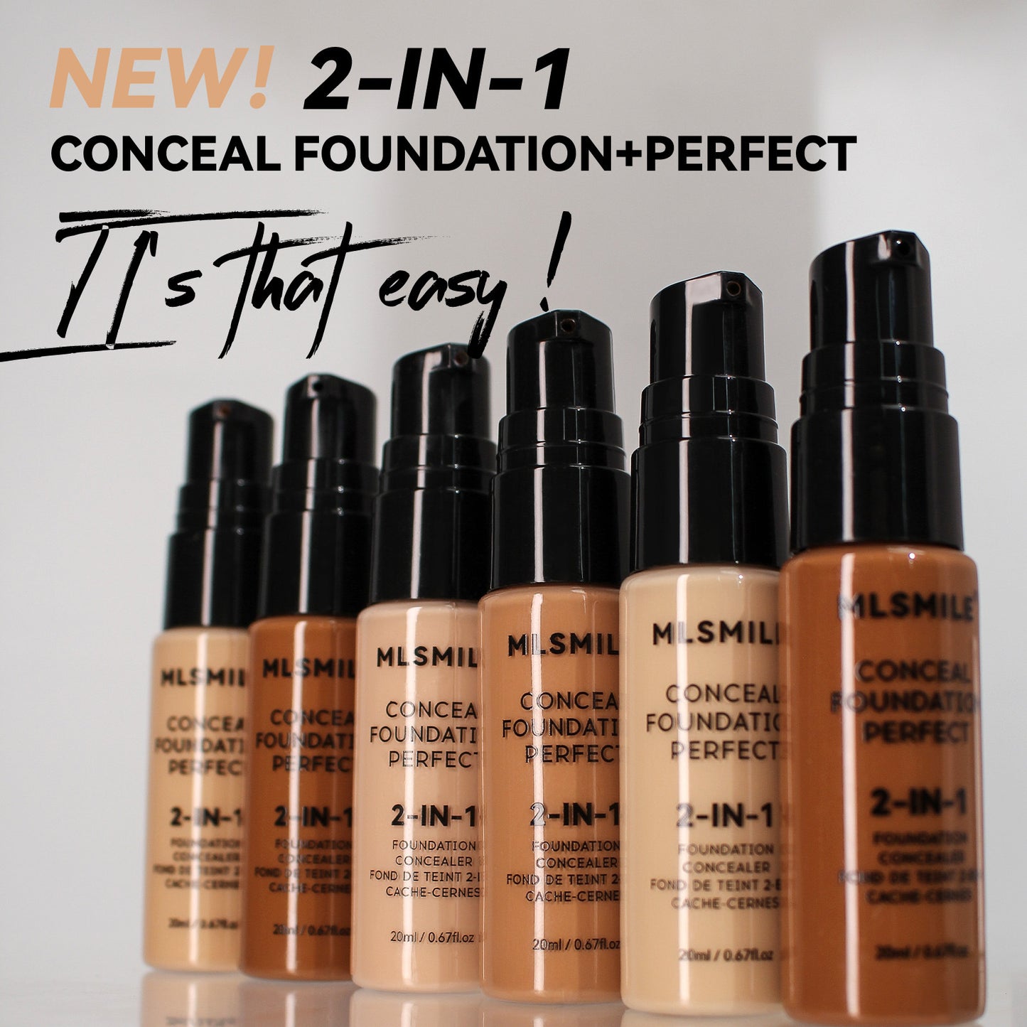 Powder Foundation, Long Lasting Waterproof, Moisturizing Sweat Resistant Coverage, Easy to Open, Oil Control Concealer