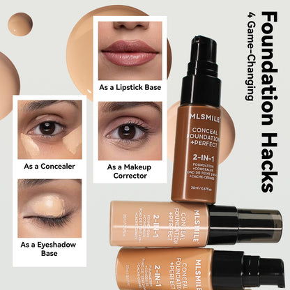 Powder Foundation Long Lasting Waterproof Moisturizing Sweat Resistant Coverage Easy To Open Oil Co 2