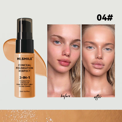 Powder Foundation Long Lasting Waterproof Moisturizing Sweat Resistant Coverage Easy To Open Oil Co 4