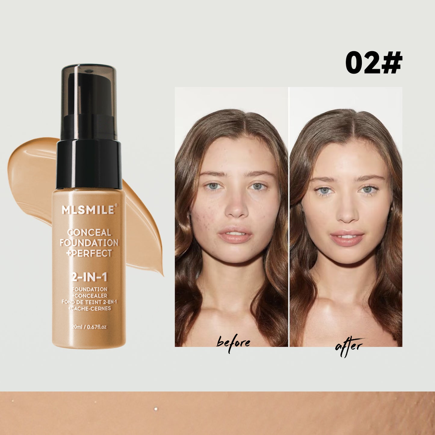 Powder Foundation Long Lasting Waterproof Moisturizing Sweat Resistant Coverage Easy To Open Oil Co 6