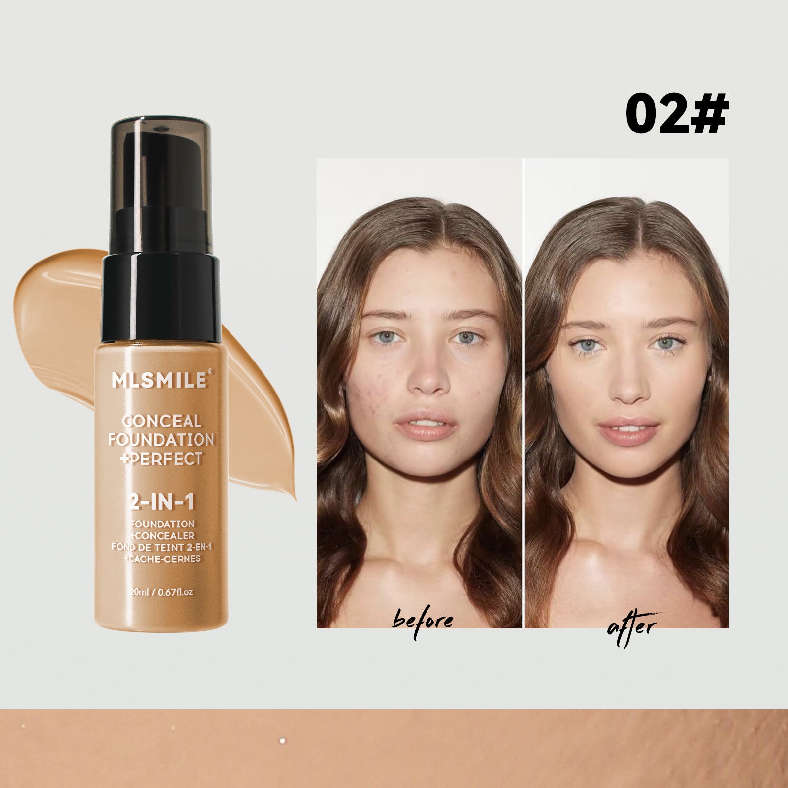 Powder Foundation Long Lasting Waterproof Moisturizing Sweat Resistant Coverage Easy To Open Oil Co 6