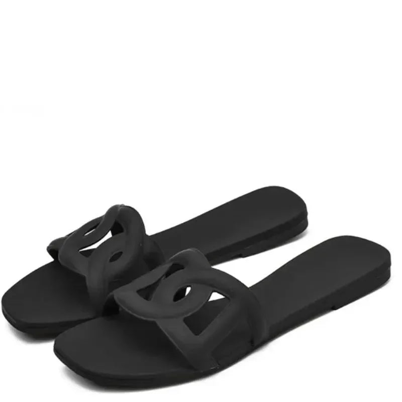 Women Simple Outdoor Indoor Slides Comfortable Beach Footwear With Adjustable Straps For Cool  Sexy 1
