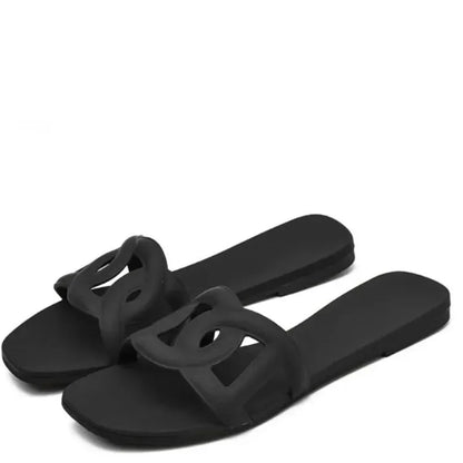 Women Simple Outdoor Indoor Slides Comfortable Beach Footwear With Adjustable Straps For Cool  Sexy 1
