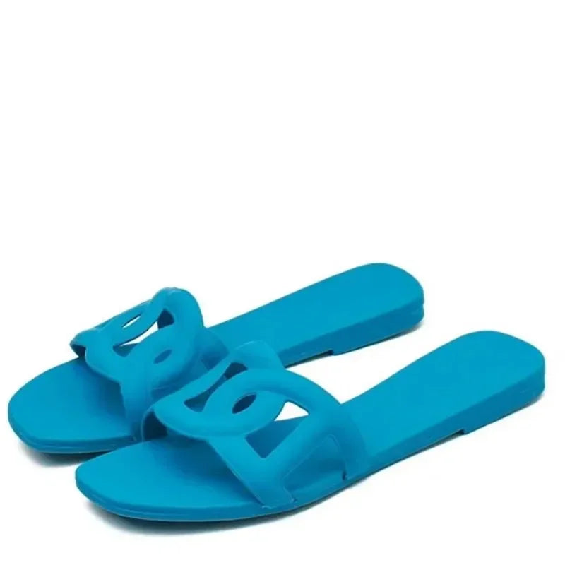 Women Simple Outdoor Indoor Slides Comfortable Beach Footwear With Adjustable Straps For Cool  Sexy 4